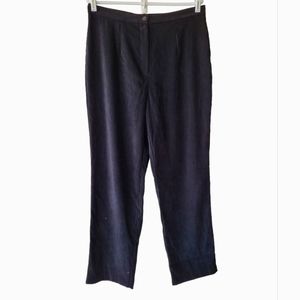 Sag Harbor Size 14 Black Sueded Pants 30in Inseam